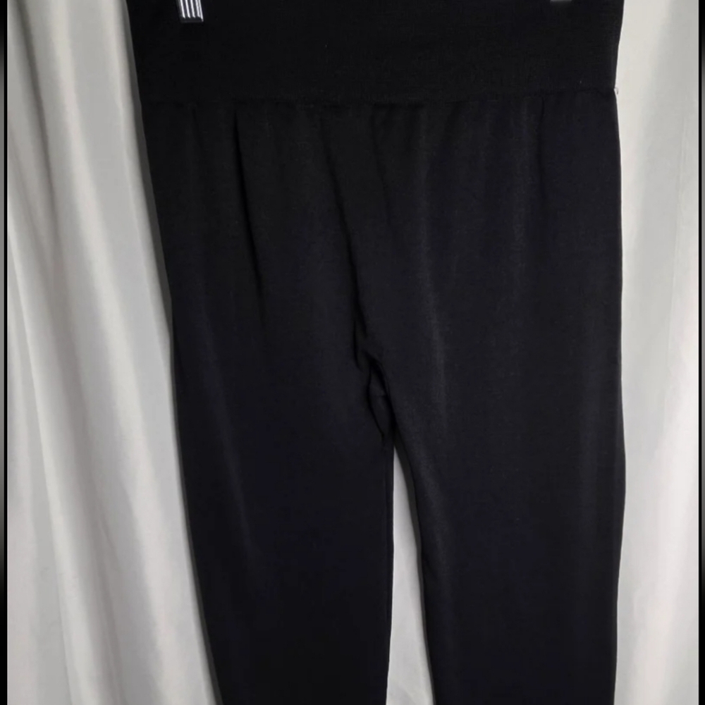 Black  Womens Leggings Fleece Lining  High Waist  Plus Size 2X / 3X